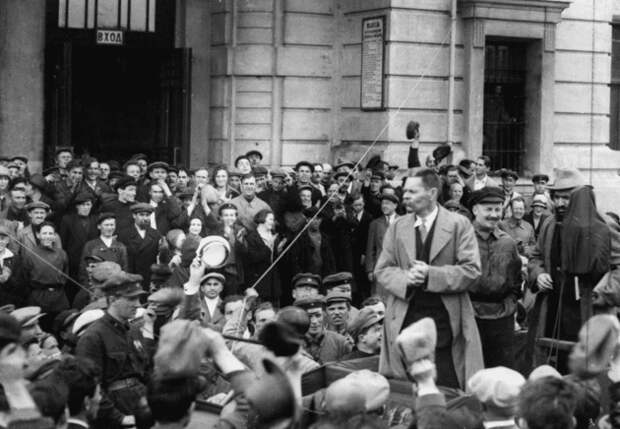 Митинг в честь возвращения Максима Горького в СССР, Москва, 1928 год