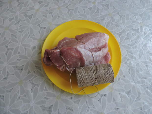 Мясо перевязать шпагатом еда, мясо, своими руками, сделай сам