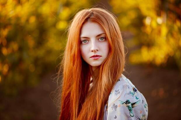 Длинноволосые, рыжеволосые волосы, девушки, ыжие