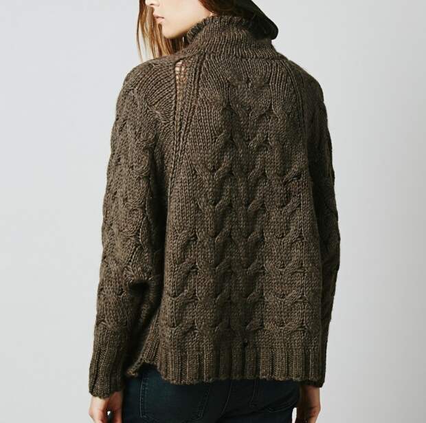 Пончо свитер Free People (Diy)