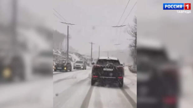 На Ангарском перевале идёт снег