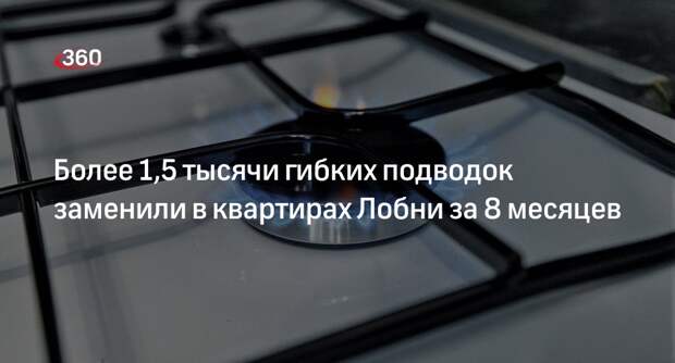 Более 1,5 тысячи гибких газовых подводок заменили в Лобне за 8 месяцев