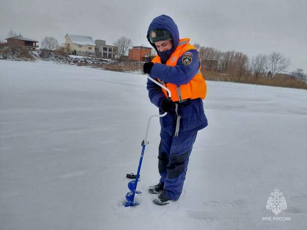 Толщина льда на водоёмах Рязанской области колеблется от 4 до 18 сантиметров