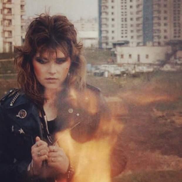 О. Охлобыстина, фото из к/ф "Авария дочь мента", 1989 г