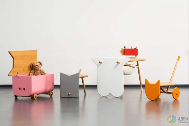 Детская мебель в форме животных