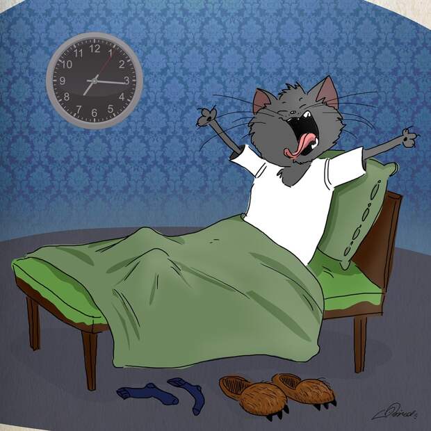 Зимнее утро  зима, комикс, утро