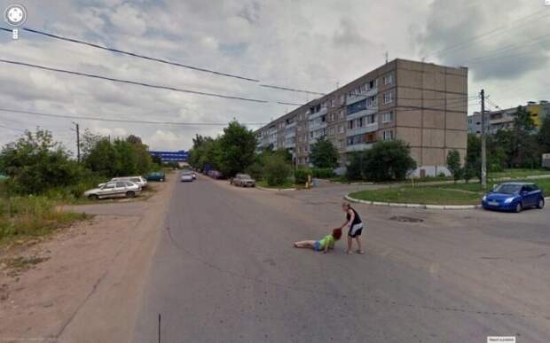 Неловкие моменты, найденные на Google Maps