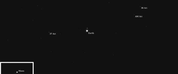 Зонд «Психея» показал, как выглядят Земля и Луна с расстояния 290 млн км