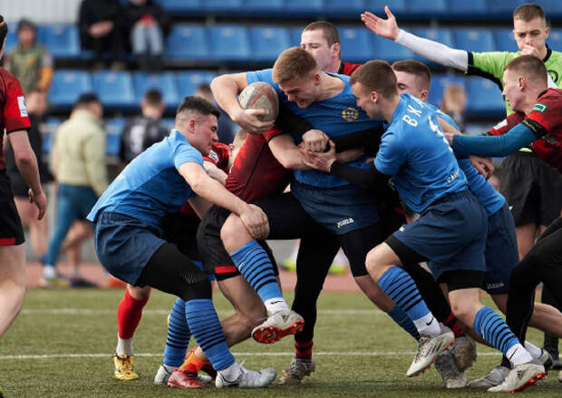 Военный институт физической культуры выиграл первый тур чемпионата студенческой лиги Санкт-Петербурга по регби-7