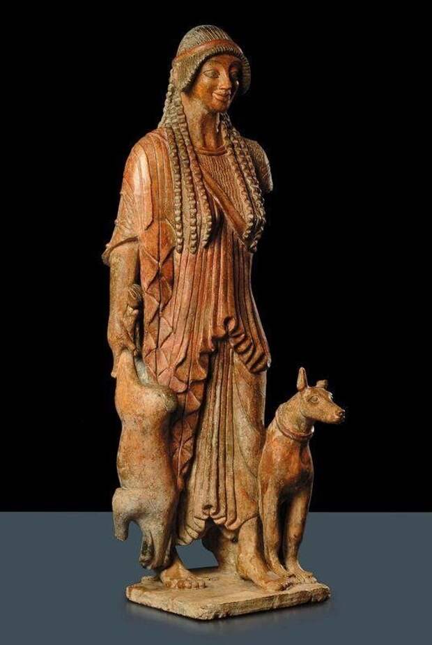 Этрусская скульптура Дианы, богини охоты. V в. до н.э.