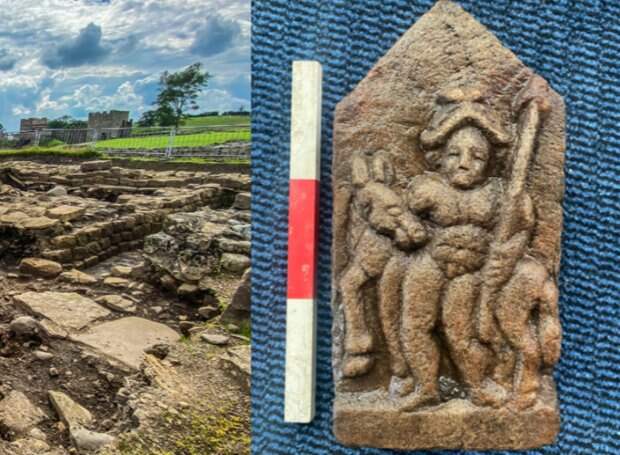 Археологи нашли в Виндоланде древнеримский скульптурный рельеф с изображением бога