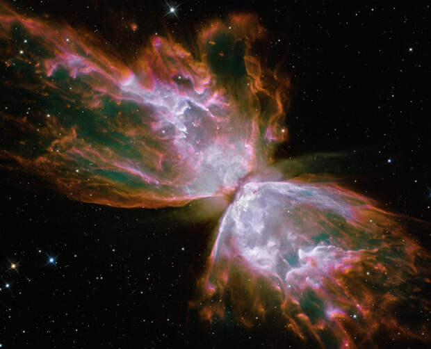 Туманность "Бабочка" на снимке космического телескопа «Хаббл»