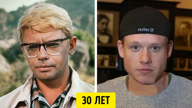 Как выглядели советские и современные знаменитости в одном и том же возрасте