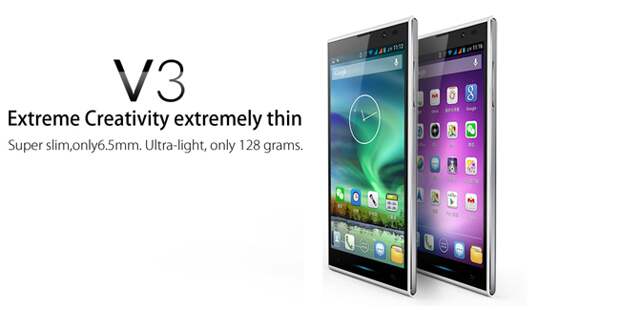 iNew V3 Ultrathin mobile Phone 5.0 Inch Gorilla Glass OGS Screen MTK6582 Quad Core 1GB 16GB 3G NFC OTG Air Gesture