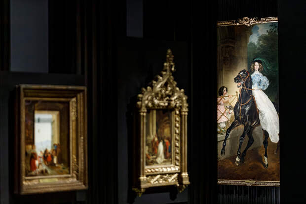 Экспозиция выставки «Карл Брюллов. Рим — Москва — Петербург»