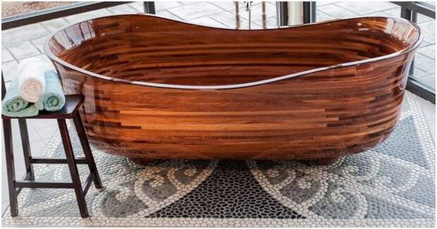 Бывший строитель лодок создает потрясающие ванны из дерева