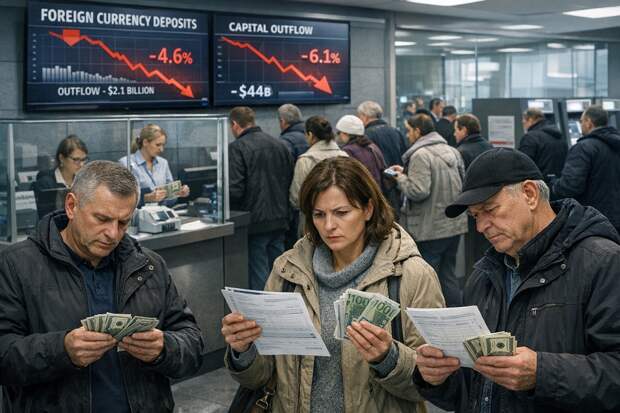 Россияне массово закрывают в банках вклады в иностранной валюте