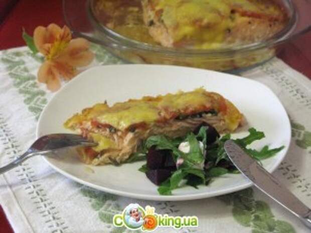 Лосось запеченный с маслинами, помидорами и сыром - приготовление 