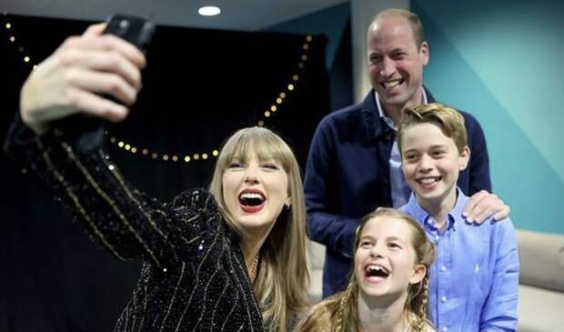 Принц Уильям и его старшие дети посетили концерт Тейлор Свифт в Лондоне