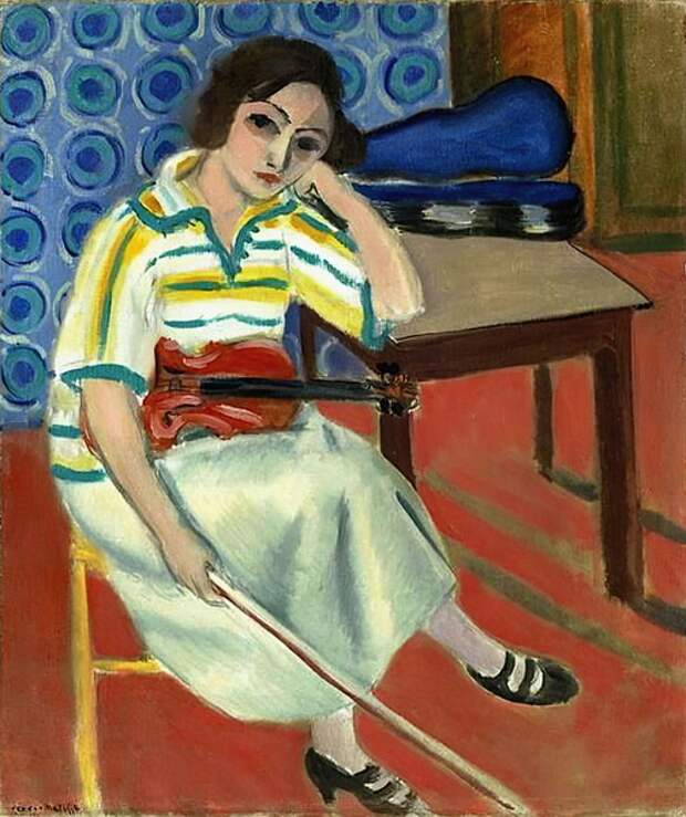 Картина Анри Матисса «Женщина со скрипкой»