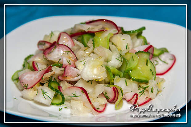 Маринованный салат из свежей капусты