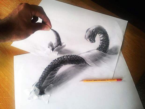Впечатляющие карандашные 3D-рисунки от художников со всего мира