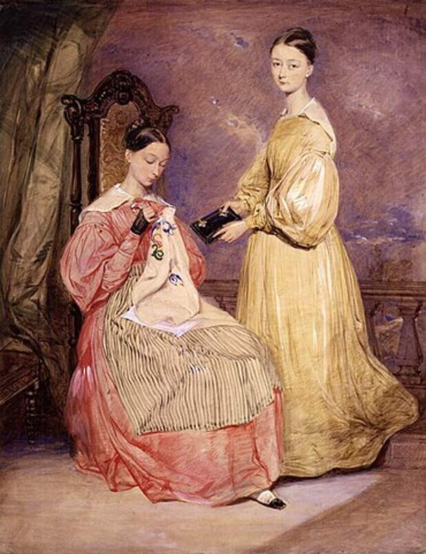 Флоренс и Парфенона НайтингейлУильям Уайт Уоррен, 1836