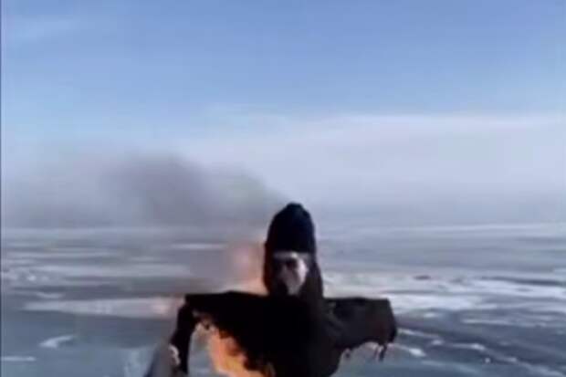 Канал «Светский хроник»: на Байкале сожгли чучело Shaman по просьбе близких