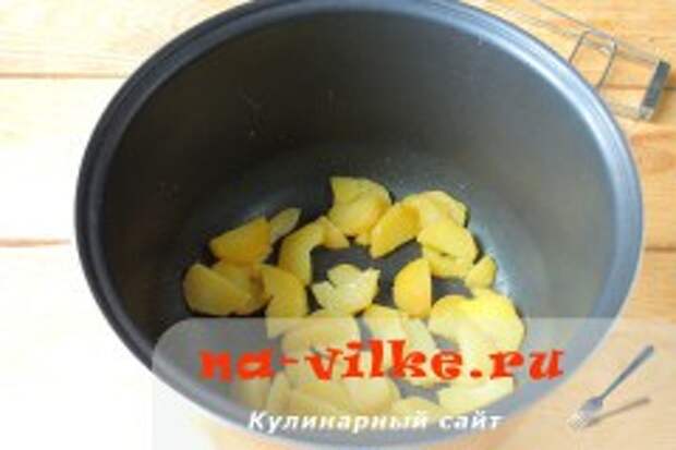 Омлет в мультиварке с картошкой