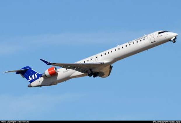 Bombardier CRJ900 авиакомпании SAS, "мокрый лизинг" у CityJet