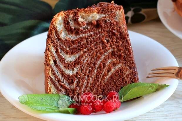 Фото бисквита «Зебра»