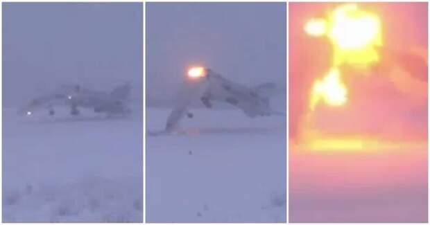 Момент крушения Ту-22М3 в Мурманской области попал на видео аэродром, видео, катастрофа, крушение, мурманск, россия, самолет