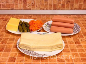 Ingredienty dlya sosisok v teste 300x225 Сосиски в тесте