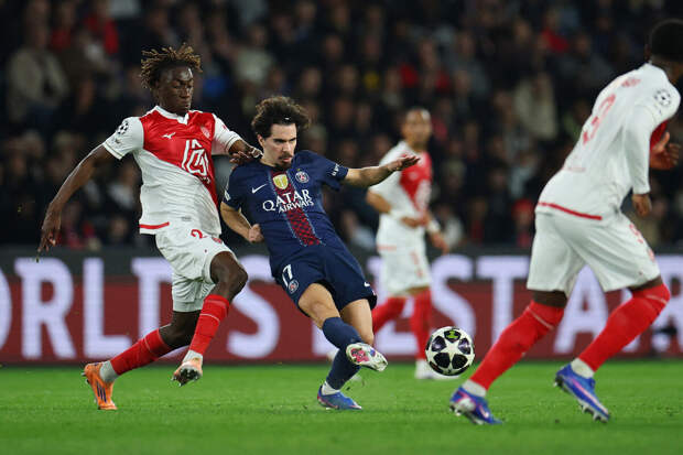 "ПСЖ" сыграл вничью с "Монако" и вышел в 1/8 финала Лиги чемпионов