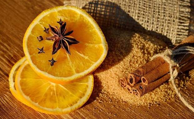 Корица и апельсин
