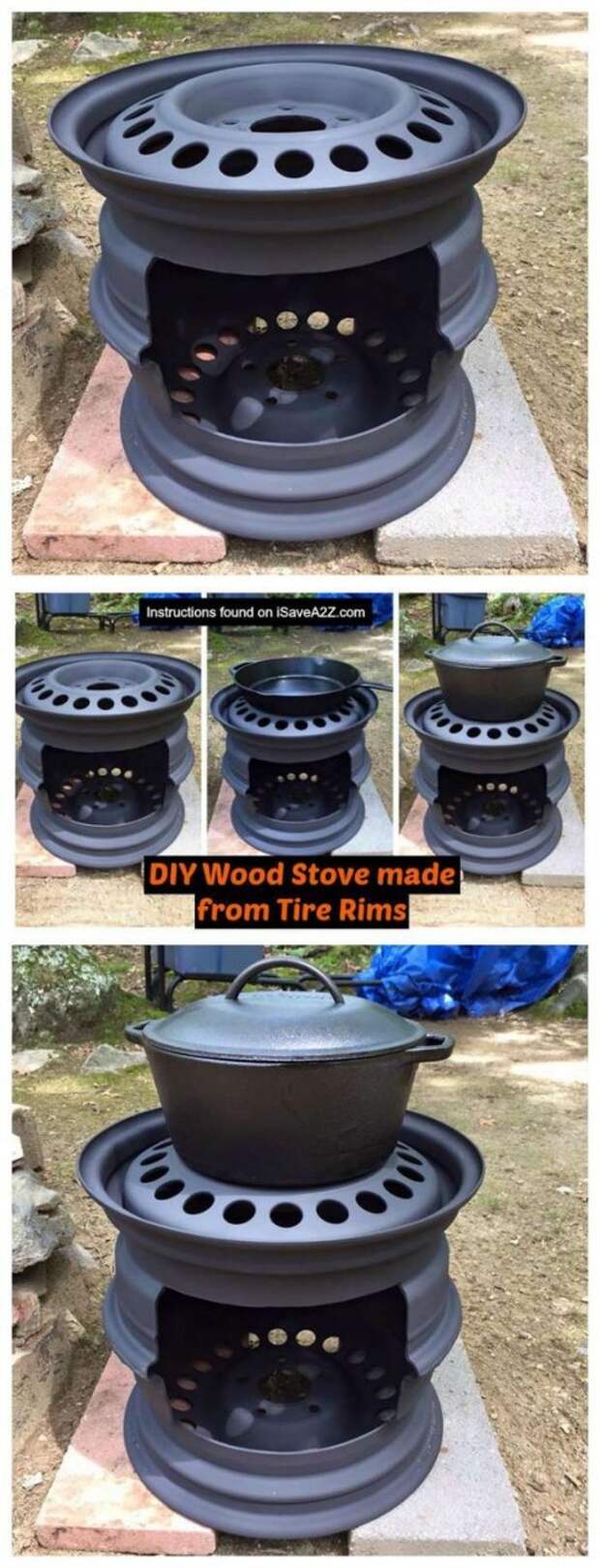 DIY Wood Stove made from Tire Rims - iSaveA2Z.com: 