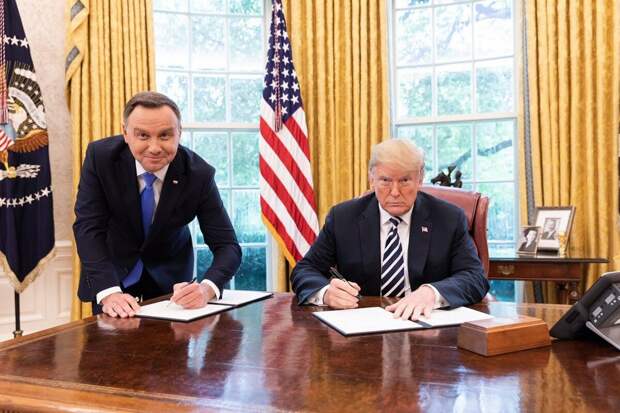 Президенты Польши и США