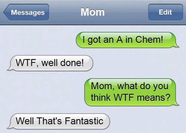 Funny Mom Text
