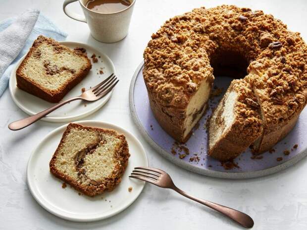 Кофейно-ореховый пирог. \ Фото: southernliving.com.