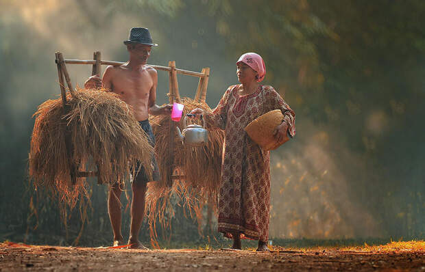 Ежедневная жизнь Индонезийской  деревни: вода, джунги,  дети, настоящее счастье