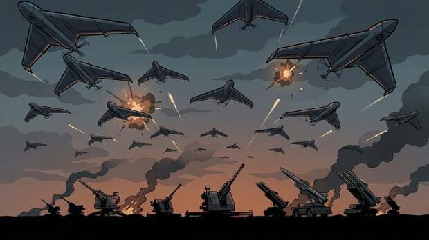 Замкомандующего ВСУ Елизаров: Украина не может сбить все «стада» БПЛА