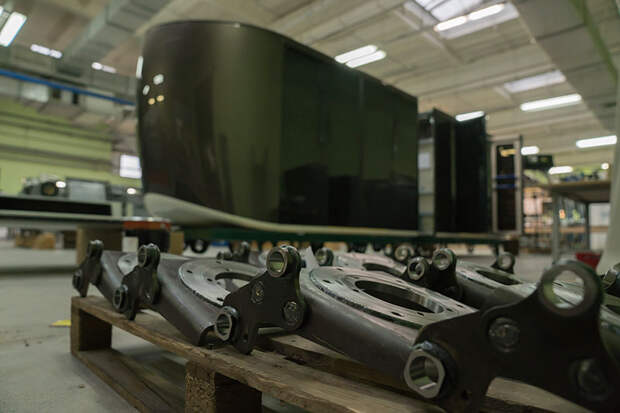 Фото юнибуса перед отправкой на приёмочные испытания