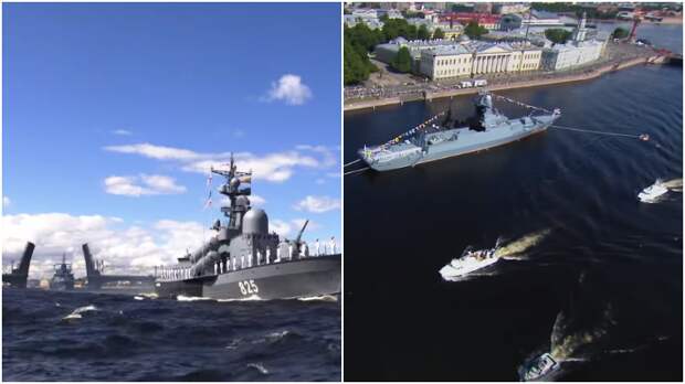 Западные зрители парада в День ВМФ пришли в восторг от боевых кораблей России