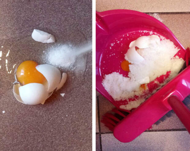 Разбитое яйцо. | Фото: Dama.bg.