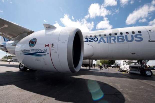 Двигатель Pratt & Whitney PW1100G-JM на Airbus A320neo (A320-251N)