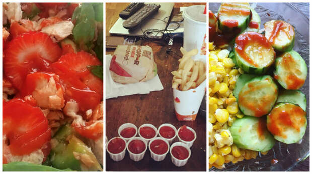 19 фотографий, которые поймет лишь тот, кто не может жить без кетчупа еда, кетчуп, соус