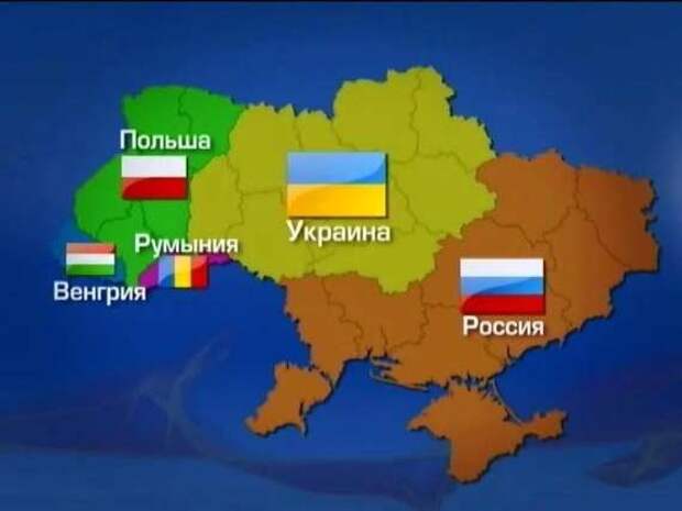 Карта раздела Украины