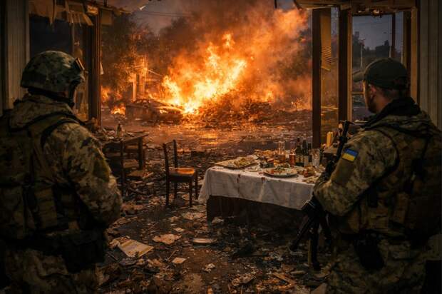 Удар БПЛА по ресторану в Сумах накрыл боевиков ВСУ и наёмников