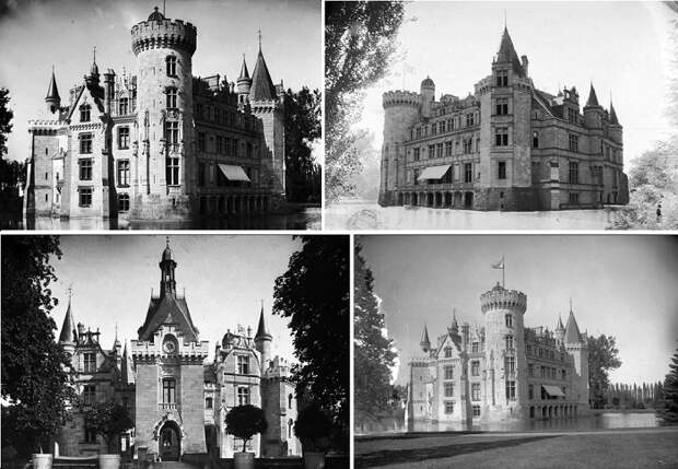 Замок Chateau de la Mothe Chandeniers хоть и не представляет исторической ценности, но это никак не умоляет его достоинств (коммуна Ле-Труа-Мутье, Франция).
