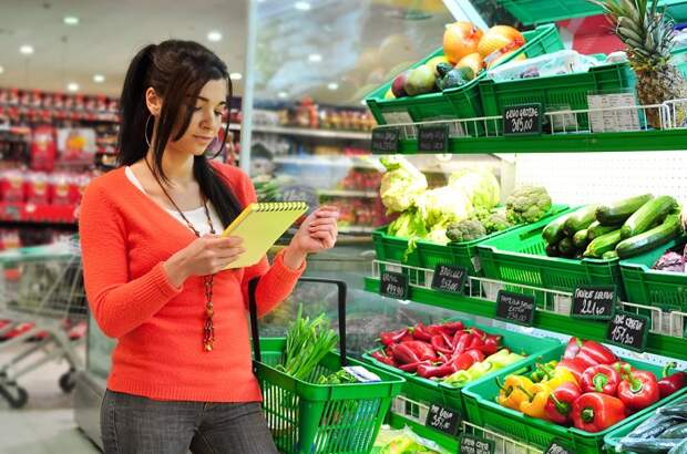 Составьте дома список товаров, и строго следуйте ему в супермаркете. / Фото: healthy-info.ru